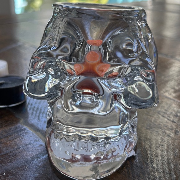 “NEW” clear skeleton tea light candle holder + 9 tea light candles - Picture 6 of 8